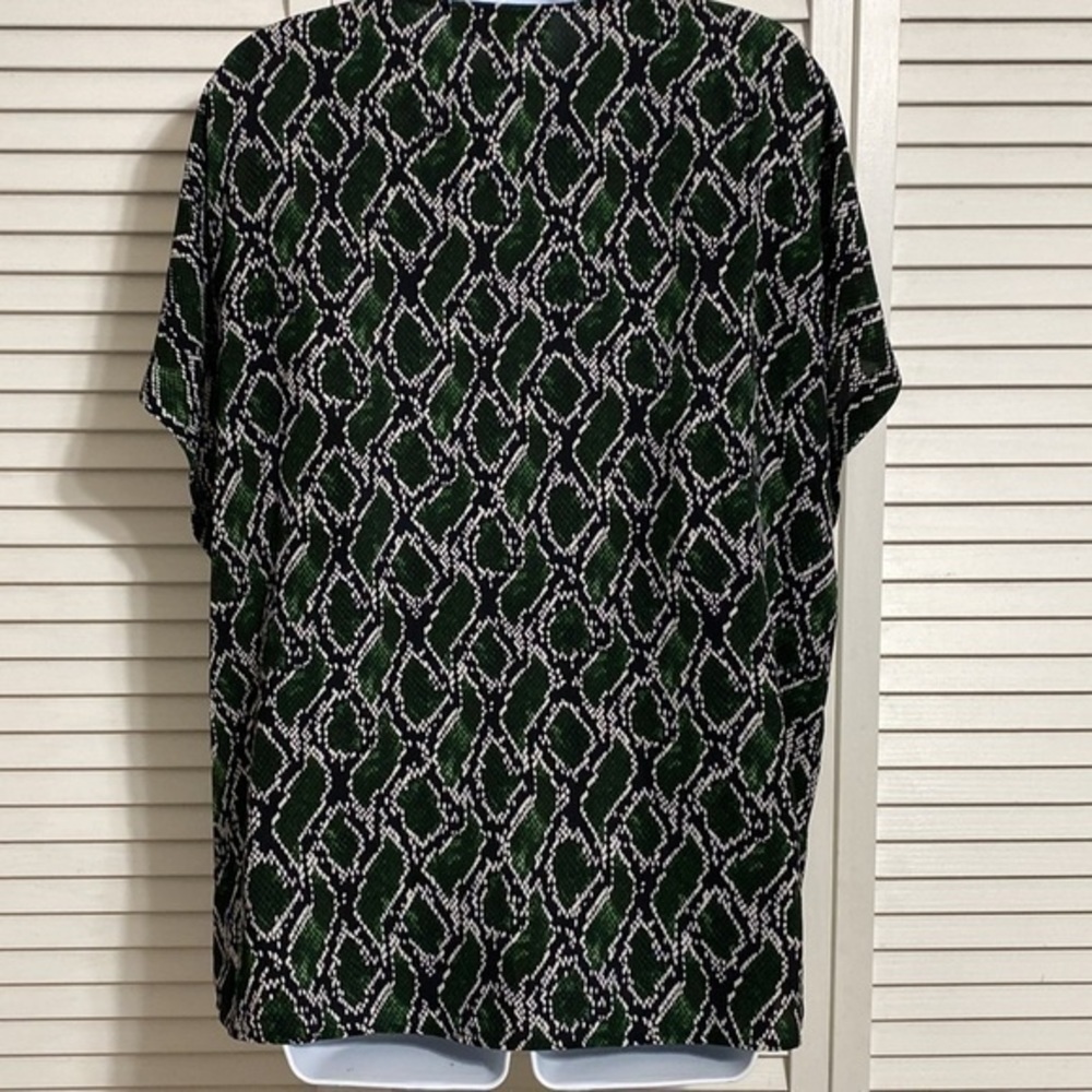 Michael Kors Green Python Print Top - image 7